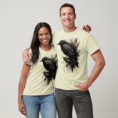 Inkstorm Crow Silence Before the Caw T-shirt (Unisex)