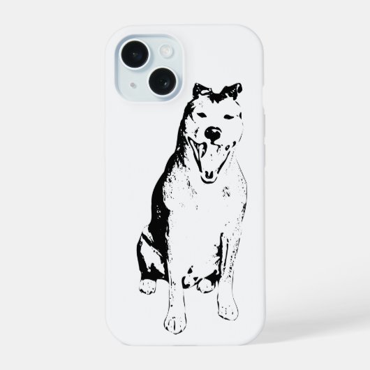 Inkstrike Silhouette iPhone 15 Case (Achterkant)