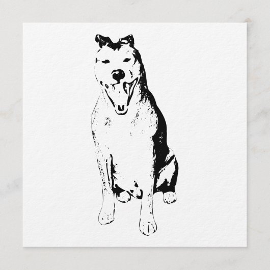 Inkstroke Levendige Vorm Kaart (Voorkant)