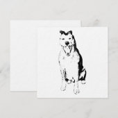 Inkstroke Lively Form Kaart (Voorkant / Achterkant)