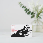 Inkt Abstract - Business Visitekaartje (Staand voorkant)