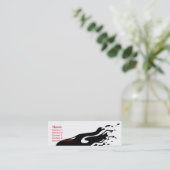 Inkt Abstract - Skinny Mini Visitekaartje (Staand voorkant)