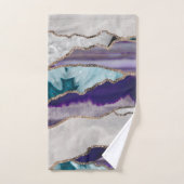 Inkt Agate Gold Glitter Glam #2 (Faux Glitter) #ar Bad Handdoek (Handdoek)