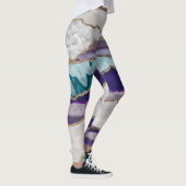 Inkt Agate Gold Glitter Glam #2 (Faux Glitter) #ar Leggings (Rechts)