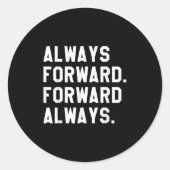 Inkt &amp; Impressies altijd doorsturen _ vooruit  Ronde Sticker (Voorkant)