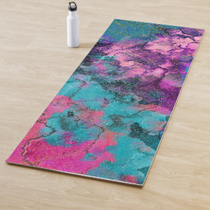 Inkt Aquarel Abstract Kosmisch Kleur Schilderij Yogamat