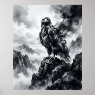 Inkt Arend Stormklippen Poster