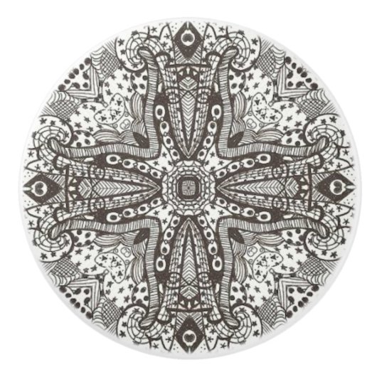 Inkt Art Ceramic Dep Pull Knop (Voorkant)