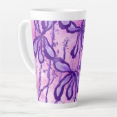 Inkt Bloemen Latte Mok (Linkerhoek)