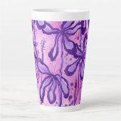 Inkt Bloemen Latte Mok (Voorkant)