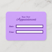 Inkt Bloemen Violet Sky Afsprakenkaartje (Voorkant)