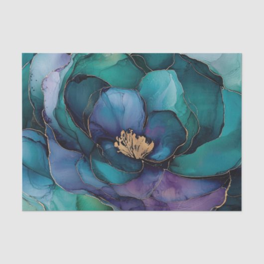 inkt bloemen weefsel papier (Voorkant)