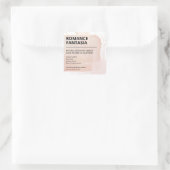 Inkt Blok Ontwerp Roze Soja Wax Kaars Labels (Tas)