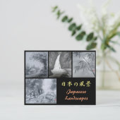 Inkt Briefkaart Japanse landschappen (Staand voorkant)