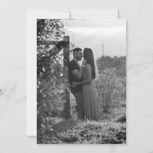 Inkt camellia bruiloft roze grijs bruin kaart (Achterkant)