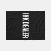 Inkt Dealer Verslaafd Tattoo Grappig Getatoeëerd M Fleece Deken (Voorkant (Horizontaal))