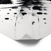 Inkt drakenkop poster (Hoek)