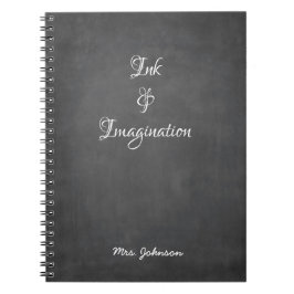 Inkt en fantasie grijs Notitieboek