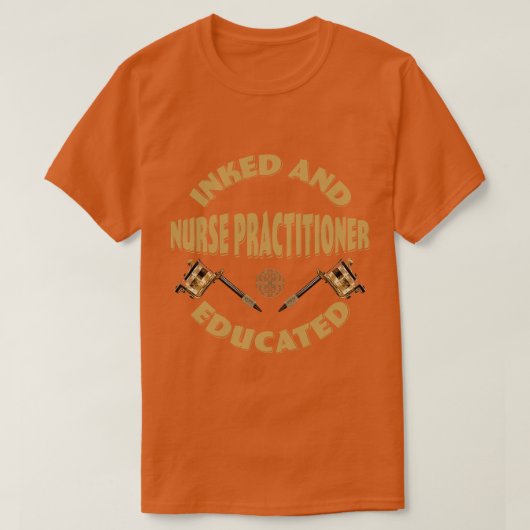 Inkt en opgeleid Verpleegkundige Praktijk retro T-shirt (Design voorkant)