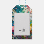 Inkt en Pen Waterverf Dragonfly Cadeaulabel (Achterkant)