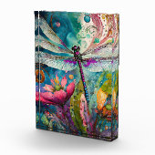 Inkt en Pen Waterverf Dragonfly Fotoblokken (Rechts)
