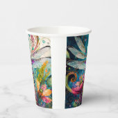 Inkt en Pen Waterverf Dragonfly Papieren Bekers (Links)