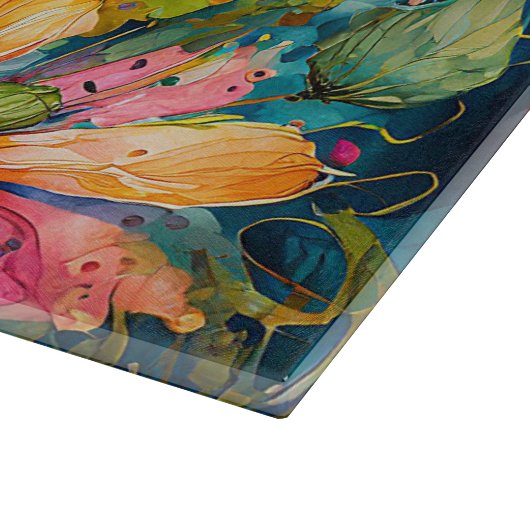 Inkt en Pen Waterverf Dragonfly Snijplank (Hoek)