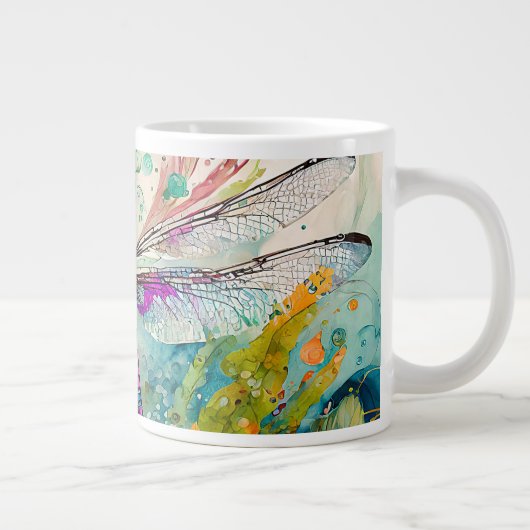 Inkt en Pen Waterverf Dragonfly Specialty Mok (Rechts)