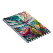 Inkt en Pen Waterverf Dragonfly Spiral Notitieboek (Rechterzijde)