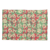 Inkt en Rozen Harmony - Naadloze Patroon Kussensloop (Achterkant)