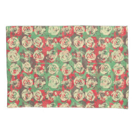 Inkt en Rozen Harmony - Naadloze Patroon Kussensloop