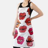 Inkt en waterverf lippen set schort (Insitu)