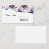 Inkt Floral Visitekaartje (Voorkant / Achterkant)
