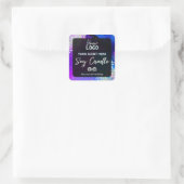 Inkt Galaxy Holografische Glitter Soy Kaars Labels (Tas)