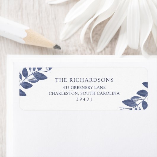 Inkt gebladerte | Bruiloft Etiket (Insitu)