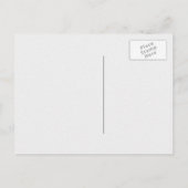 Inkt handgetekende bloemen  Save the date Aankondigingskaart (Achterkant)