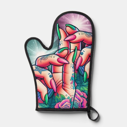 Inkt Helpende Handen Ovenwant (Voorkant)