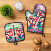 Inkt Helpende Handen Ovenwant & Pannenlap Set (Top down)