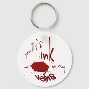 Inkt in mijn aderen Basis Sleutelhanger