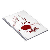 Inkt in mijn aderen Notitieboek (Rechterzijde)