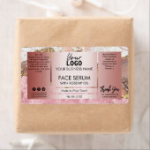 Inkt in roze roze roodbruin etiket (Insitu)