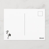 Inkt Kraanvogel Illustratie - Zen Penseelontwerp o Briefkaart (Achterkant)
