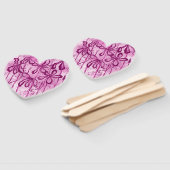 Inkt Lilies Rosey Sky Set van Fans Handwaaier (Niet-gemonteerd)