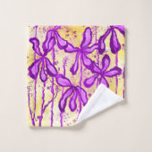 Inkt Lilies Zonnige Hemel Bad Handdoek (Wasdoekje)