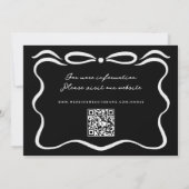 Inkt linten en boog foto save the date (Achterkant)