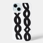 Inkt Loops Telefoonhoes Monochrome Case-Mate iPhone Case (Achterkant)