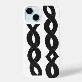 Inkt Loops Telefoonhoes Monochrome iPhone 15 Case