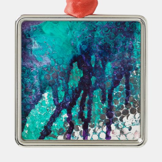 Inkt morst metalen ornament (Voorkant)