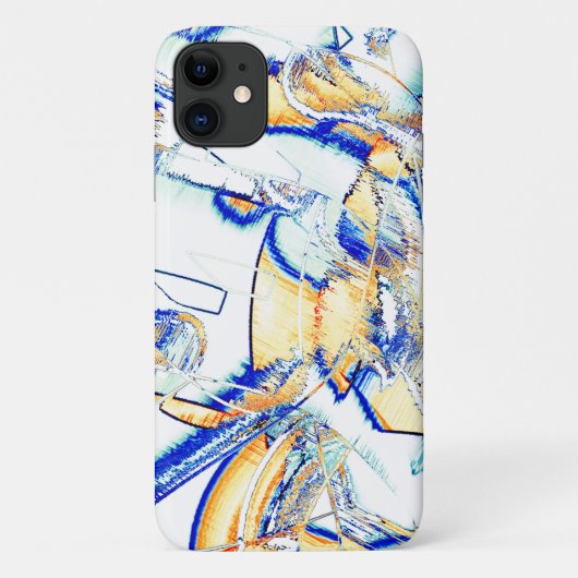 Inkt, nr., afbeelding met oranje en blauwe vlek Case-Mate iPhone case (Achterkant)