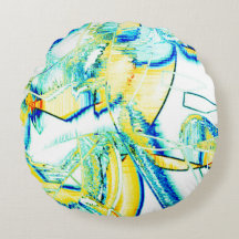 Inkt nr., afbeelding van gele, blauwe, cyaanvlekke